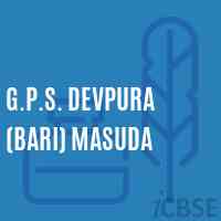 G.P.S. Devpura (Bari) Masuda Primary School Logo