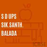 S D Ups Sik.Santh. Balada Middle School Logo