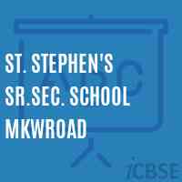 St. Stephen'S Sr.Sec. School Mkwroad Logo