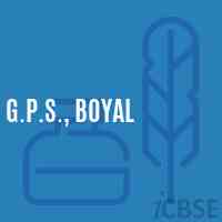 G.P.S., Boyal Primary School Logo