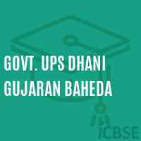 Govt. Ups Dhani Gujaran Baheda Middle School Logo