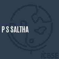 P S Saltha Primary School Logo