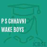 P S Chhavni Wake Boys Primary School Logo
