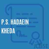 P.S. Hadaein Kheda Primary School Logo