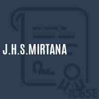 J.H.S.Mirtana Middle School Logo