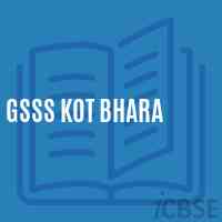 Gsss Kot Bhara High School Logo