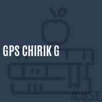 Gps Chirik G Primary School Logo