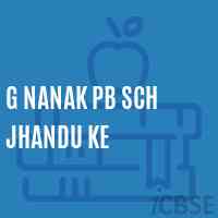G Nanak Pb Sch Jhandu Ke Middle School Logo