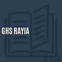 Ghs Rayia Secondary School Logo