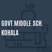 Govt.Middle.Sch.Kohala Middle School Logo