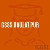 Gsss Daulat Pur High School Logo