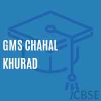 Gms Chahal Khurad Middle School Logo