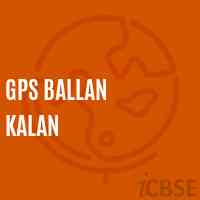Gps Ballan Kalan Primary School Logo