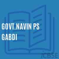Govt.Navin Ps Gabdi Primary School Logo