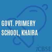 Govt. Primery School, Khaira Logo