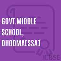 Govt.Middle School, Dhodma[Ssa] Logo