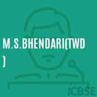 M.S.Bhendari(Twd) Middle School Logo