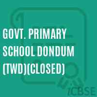 Govt. Primary School Dondum (Twd)(Closed) Logo
