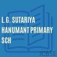 L.G. Sutariya Hanumant Primary Sch Middle School Logo