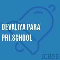 Devaliya Para Pri.School Logo