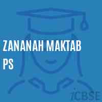 Zananah Maktab Ps Primary School Logo