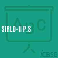 Sirlo-Ii P.S Primary School Logo