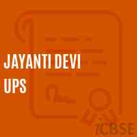 Jayanti Devi Ups School Logo