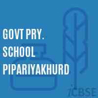 Govt Pry. School Pipariyakhurd Logo