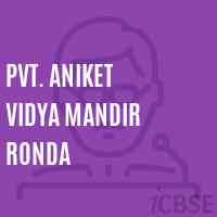 Pvt. Aniket Vidya Mandir Ronda Middle School Logo