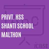 Privt. Hss Shanti School Malthon Logo