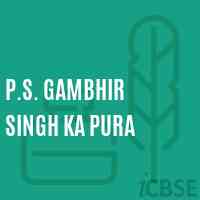 P.S. Gambhir Singh Ka Pura Primary School Logo