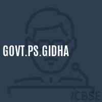 Govt.Ps.Gidha Primary School Logo