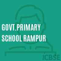 Govt.Primary School Rampur Logo