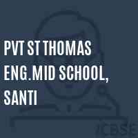 Pvt St Thomas Eng.Mid School, Santi Logo