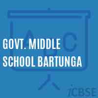 Govt. Middle School Bartunga Logo