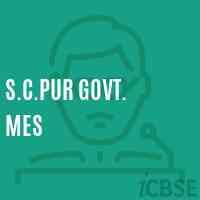 S.C.Pur Govt. Mes School Logo
