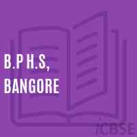 B.P H.S, Bangore School Logo