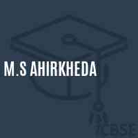 M.S Ahirkheda Middle School Logo