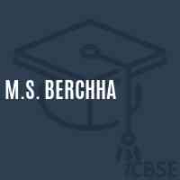 M.S. Berchha Middle School Logo