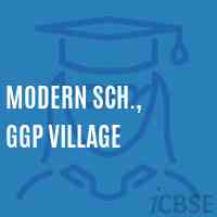 Modern Sch., Ggp Village Middle School Logo