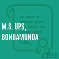 M.S. Ups, Bondamunda Middle School Logo