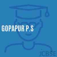 Gopapur P.S Primary School Logo