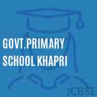 Govt.Primary School Khapri Logo