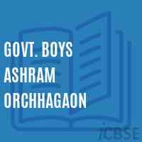 Govt. Boys Ashram Orchhagaon Primary School Logo