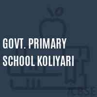 Govt. Primary School Koliyari Logo