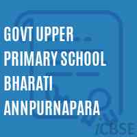 Govt Upper Primary School Bharati Annpurnapara Logo
