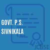 Govt. P.S. Sivnikala Primary School Logo