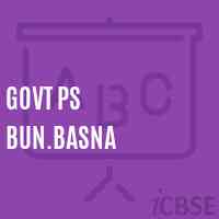 Govt Ps Bun.Basna Primary School Logo