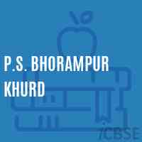 P.S. Bhorampur Khurd Primary School Logo