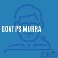 Govt Ps Murra Primary School Logo
